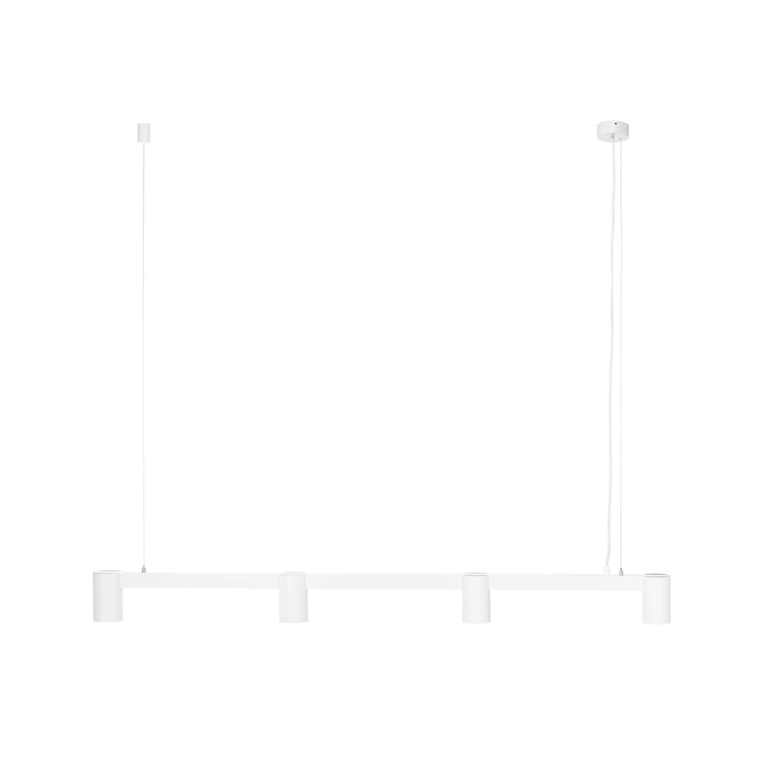 Arcchio Pendelleuchte Brinja 10008696 Modern in Weiß aus Aluminium 4-flammi günstig online kaufen