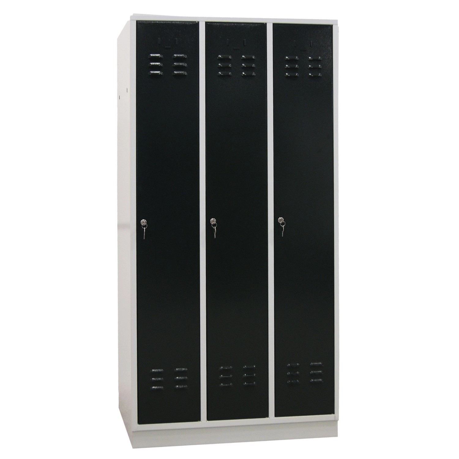 PROREGAL Garderobenschrank Ermine mit 3 Türen HxBxT 178 x 89 x 50 cm Lichtg günstig online kaufen