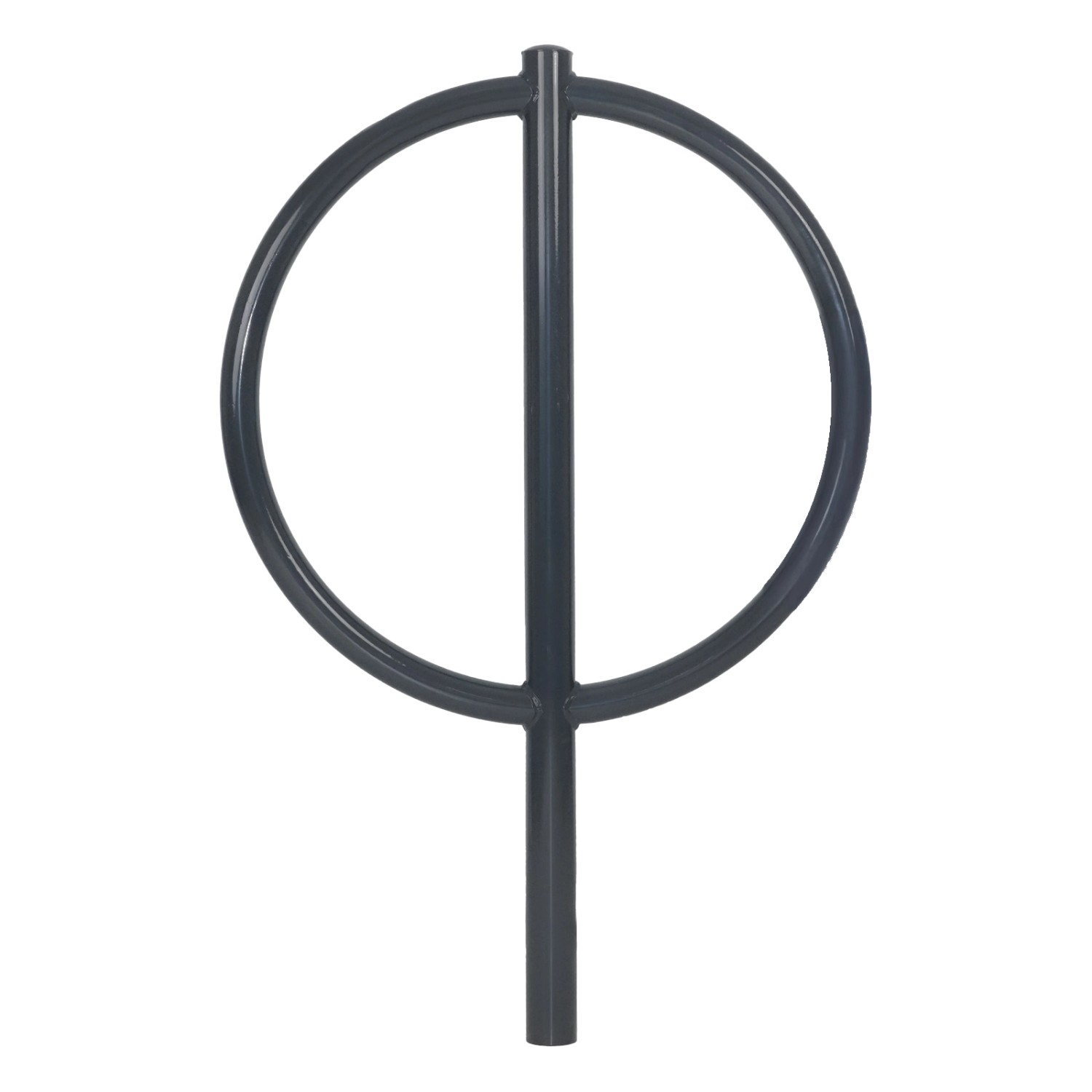 TRUTZHOLM Fahrradanlehnbügel 115x76cm Stahl Pulverbeschichtet Durchmesser 60mm Typ O Anthrazit