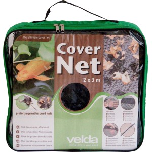 Velda Teich-Abdecknetz 2x3m im grünen Tragebeutel, schützt vor Laub und Reihern.
