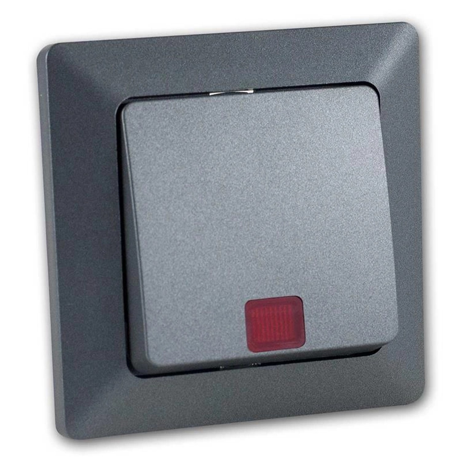 ChiliTec MILOS Kontroll Schalter Anthrazit mit Rahmen