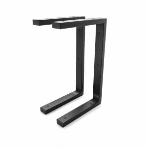 HEVVA Waschtischhalterung LAHN 25 cm Tief 2er Set Schwarz