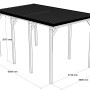 Holzbrüder Camping-Carport Ralf, 400x700 cm, mit dunkelgrauem Blechdach. Ideal für Wohnmobile.