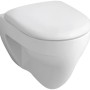 Weißes Geberit Wand-WC Renova Flachspüler mit KeraTect® Beschichtung und Spülrand.