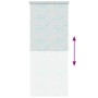 vidaXL Duschrollo 80x240 cm mit Blasenmuster, aufgerollt dargestellt.