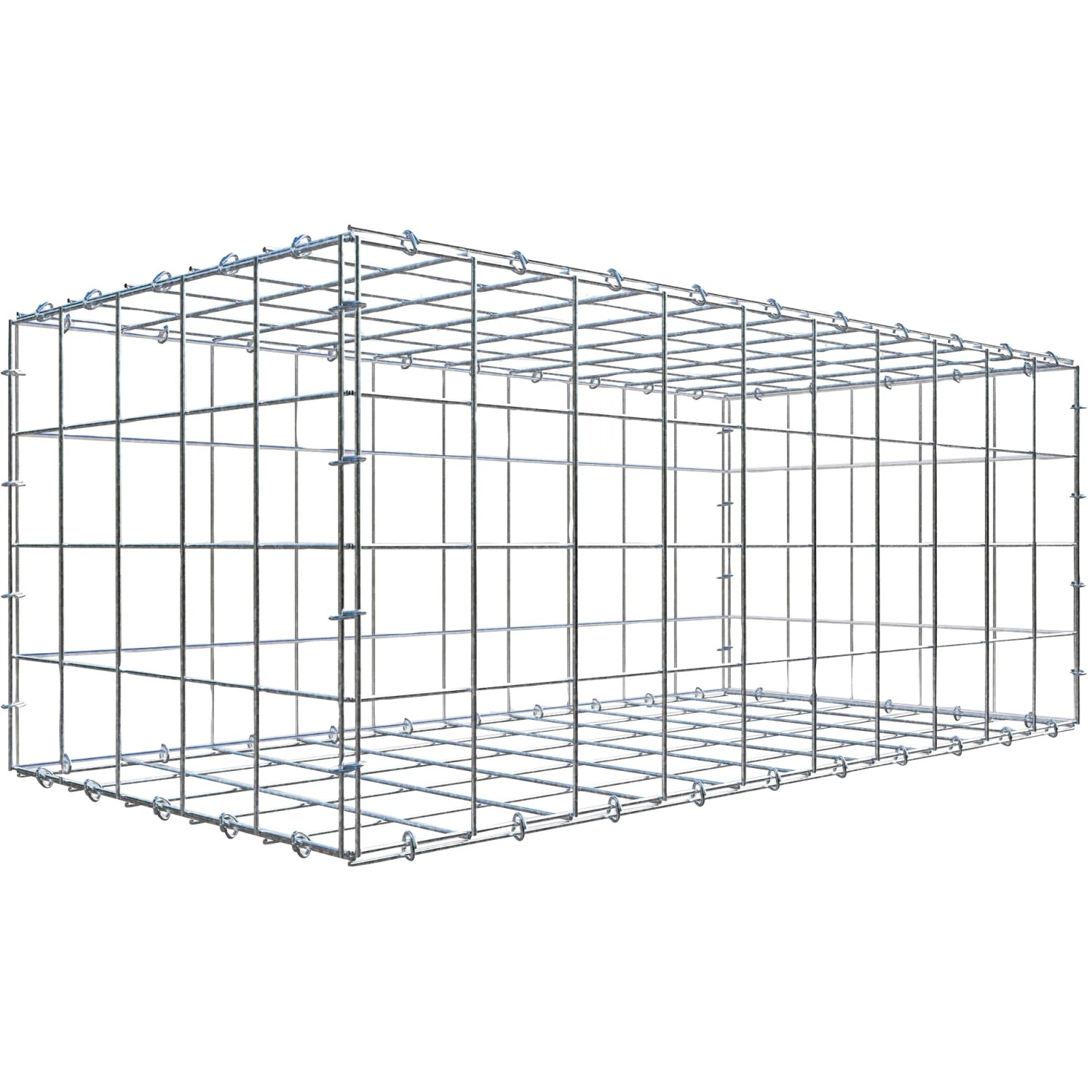 Gabiona C-Ring-Gabione 40 x 100 x 50 cm Maschenw 10 x 10 cm