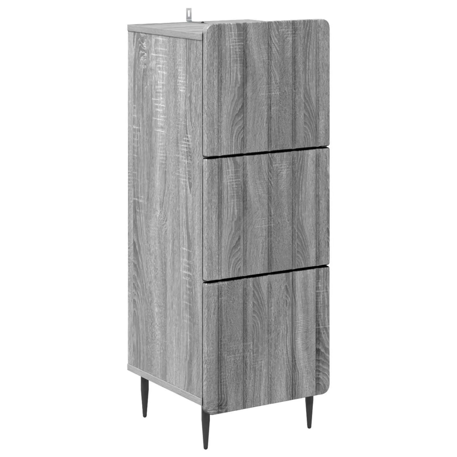 vidaXL Schubladenschrank Graues Sonoma 33 x 34,5 x 92 cm Holzwerkstoff 894391