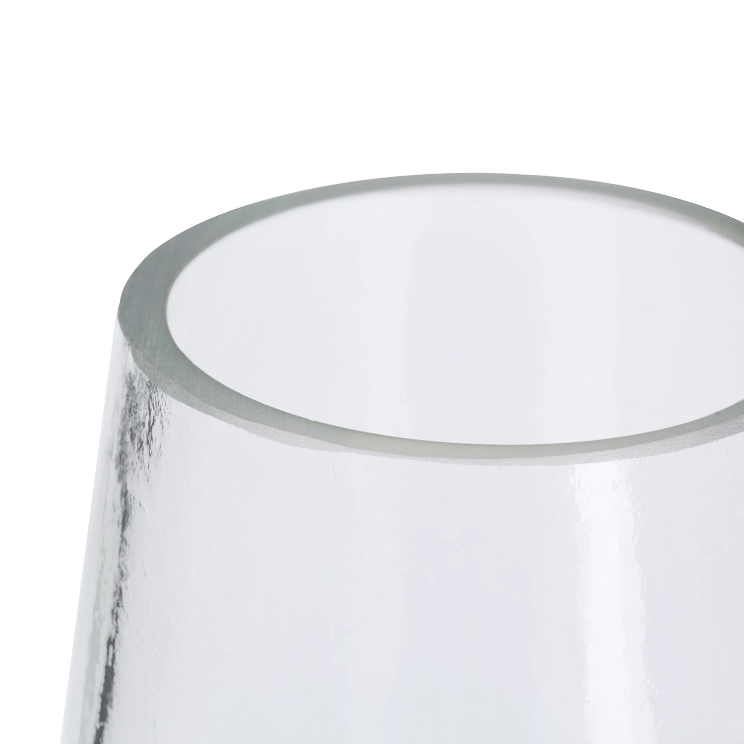 Relaxdays Tischvase Glas Transparent Schlicht 21,5 cm x ø 10 cm 0,6 kg_5