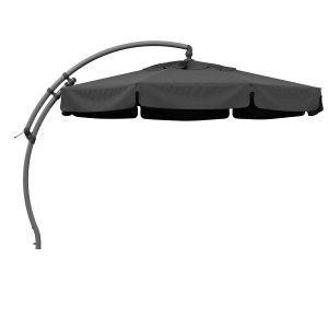 Sun Garden Ampelschirm Easy Sun, Ø 350 cm, anthrazit, mit Aluminiumgestell.