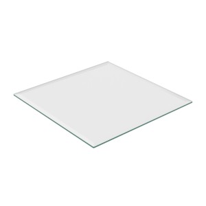 Relaxdays Glasplatte ESG Transparent Hitzebeständig 80 cm x 80 cm 12,4 kg