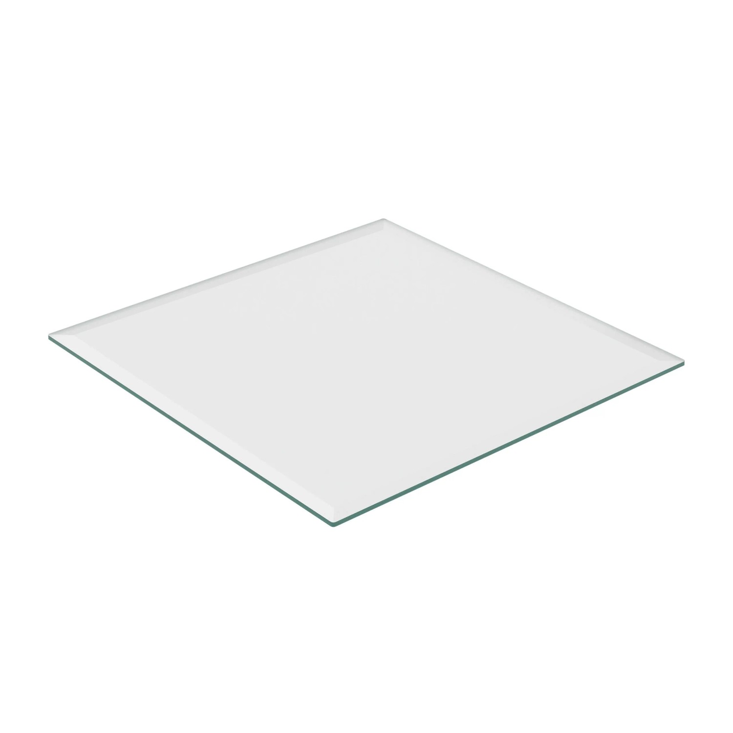 Relaxdays Glasplatte ESG Transparent Hitzebeständig 80 cm x 80 cm 12,4 kg
