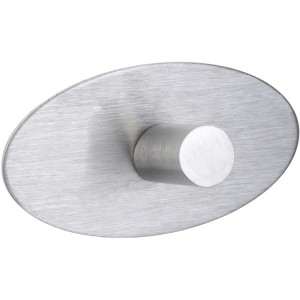 Wenko Wandhaken Strip-it Piceno, 2er-Set, Edelstahl matt, oval.