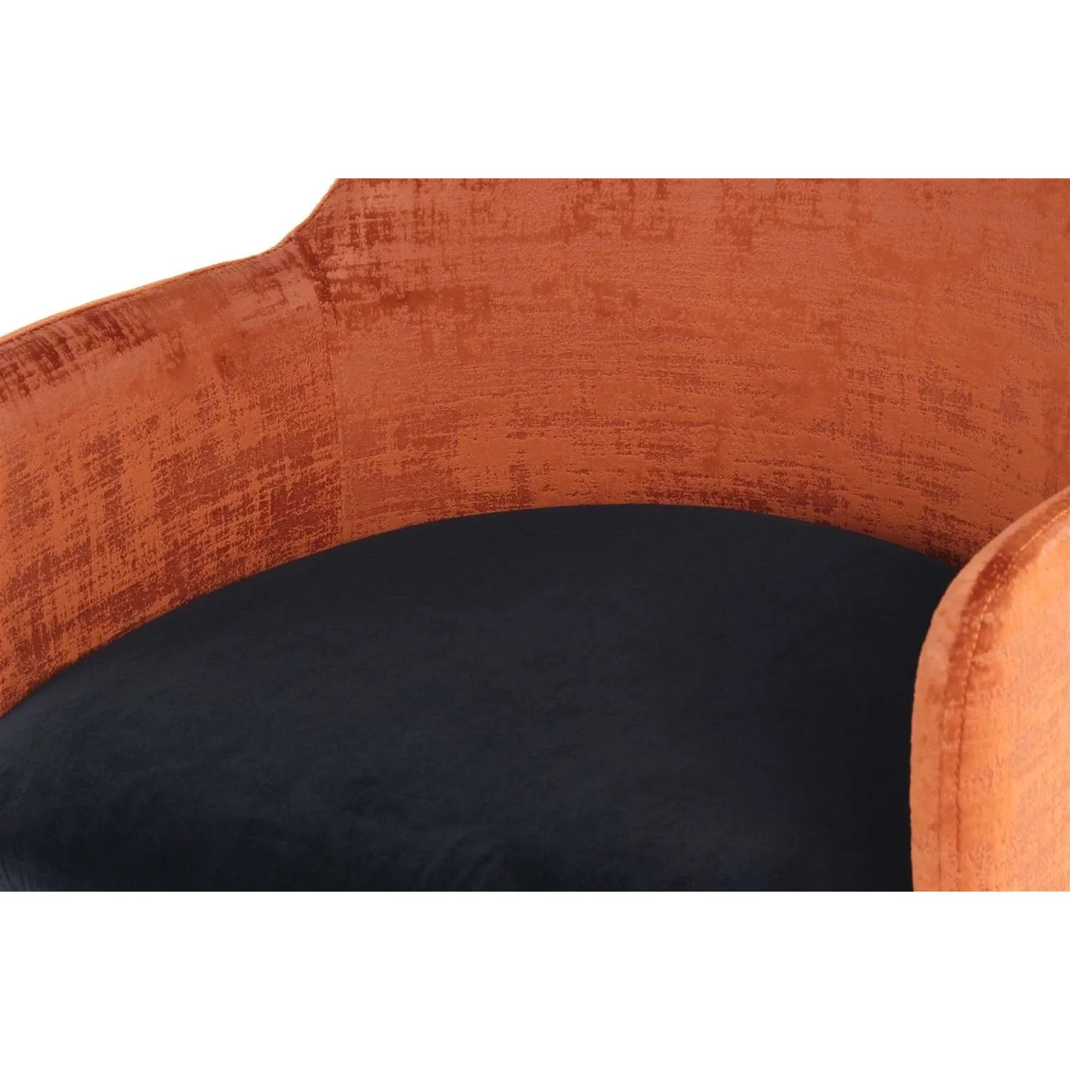 MeGusta Moderner Stuhl Orange Polsterstuhl Esszimmerstuhl mit  