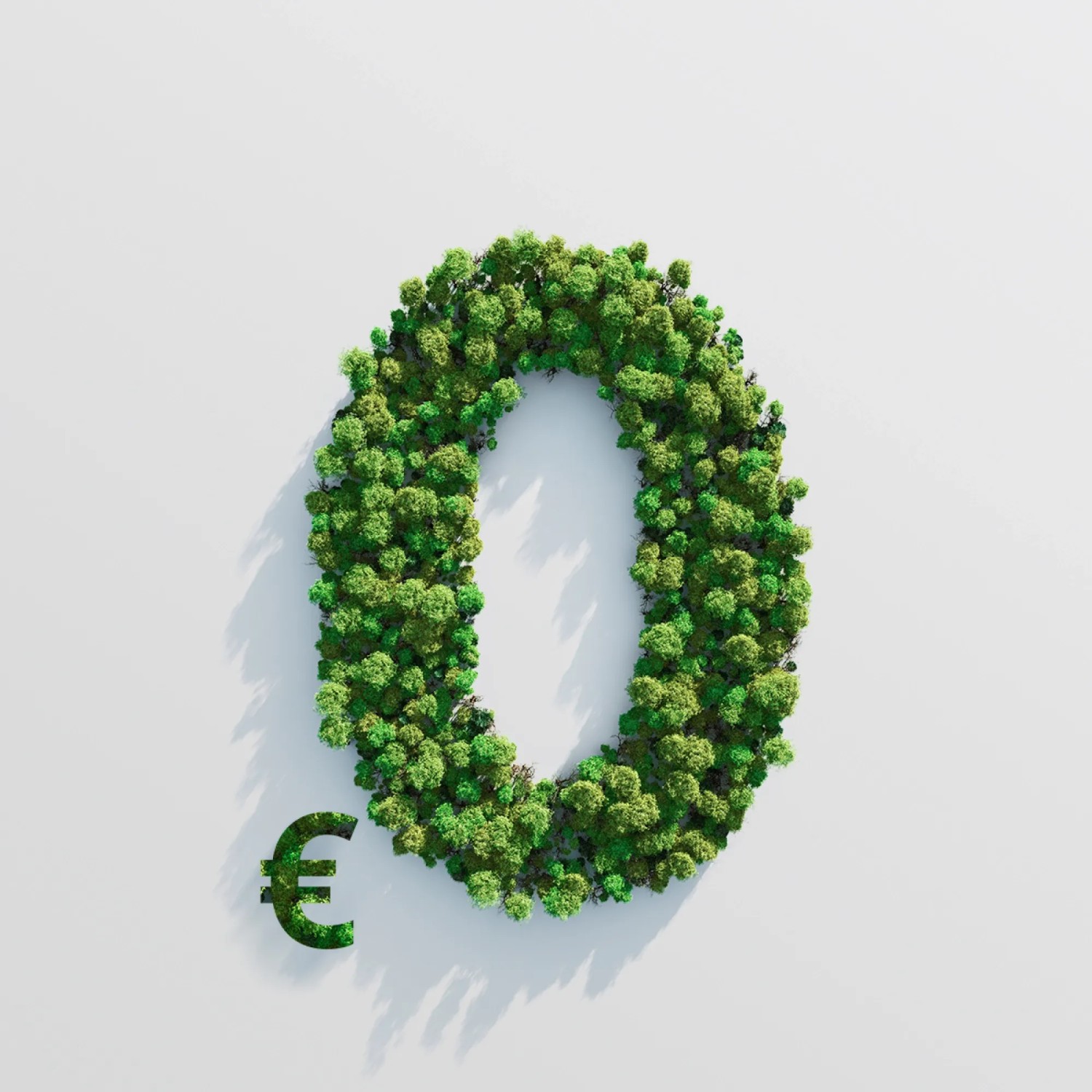 Symbolbild: Grüne Null (0 €) für Eufy HomeBase S380 – keine Gebühren für lokale Speicherung.