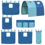 Blauer vidaXL Vorhang-Satz für Etagenbett mit Rutsche, Textil-Zubehör für Kinderbetten.