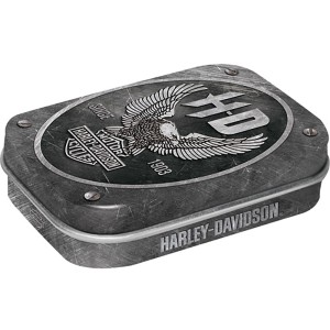 Nostalgic-Art Pillendose Harley-Davidson Metal Eagle, Metalldose für Küche mit Adler-Motiv.