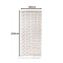 Kobolo Türvorhang aus Papier, beige-braun, 100x220 cm, mit 55 Strängen als Deko und Insektenschutz.