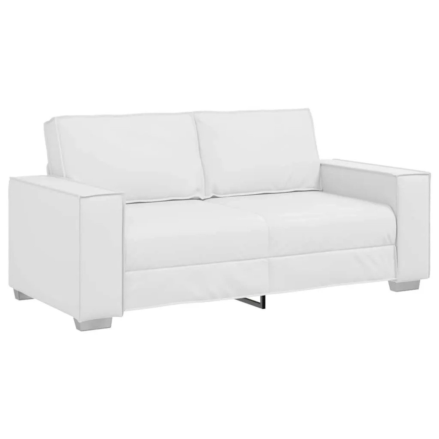 vidaXL Sofa Weiß 180 x 80 x 84 cm Stoff 4105057