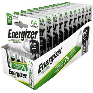 Energizer Akku Universal AA Mignon 1300 mAh, 4er-Pack im Display.