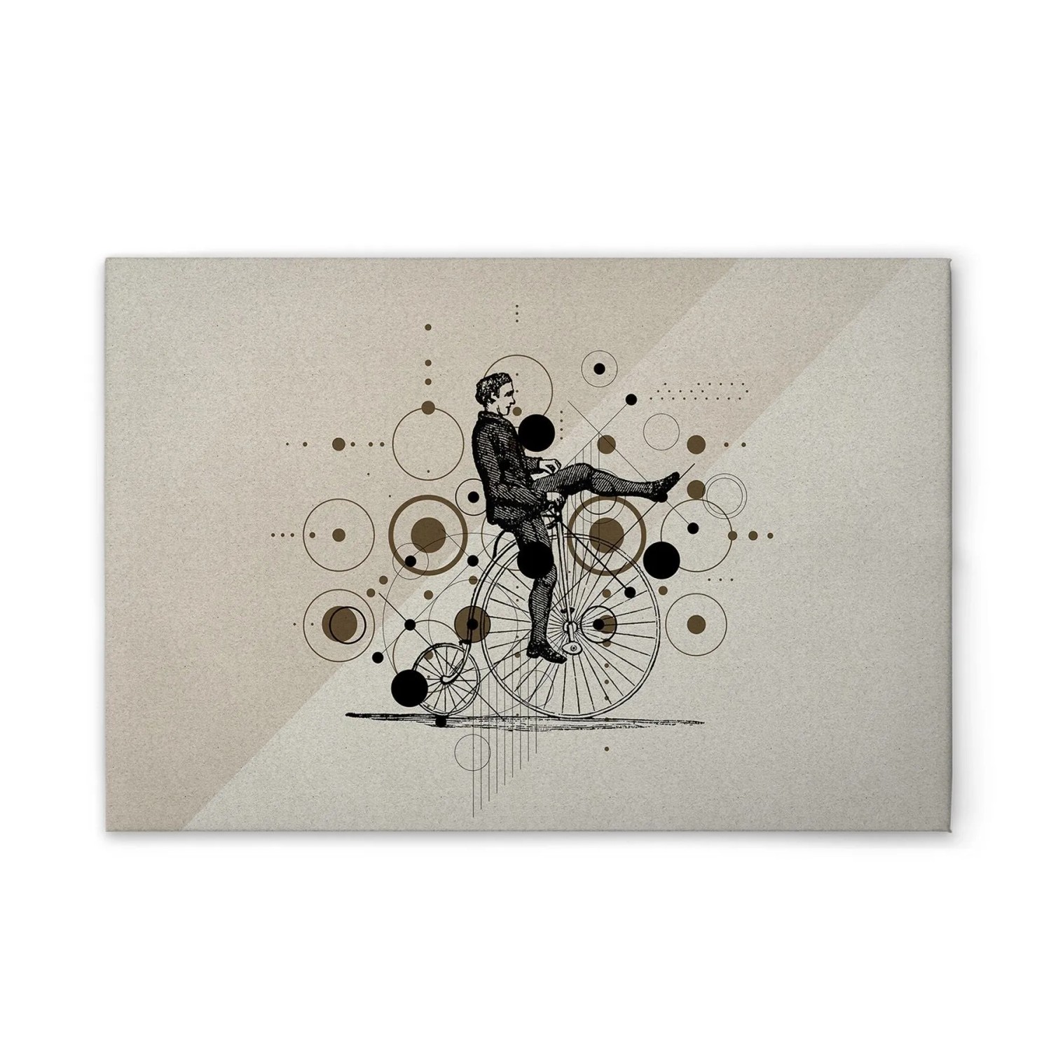 Tadessi Leinwandbild - M1-No.51274 - Retro Fahrrad - 90 x 60 cm - Hochformat