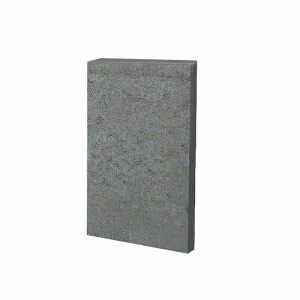 Graues EHL Rechteck-Palibord Tulo, 8x30x50 cm, für Einfassungen und Mauersysteme.