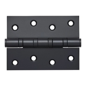 SOTECH 2 Stück Edelstahl SS304 Schwarz Türscharnier Aufschraubband 101 x 76 x 2,0 mm Tragkraft 60 Kg Kugelgelagert
