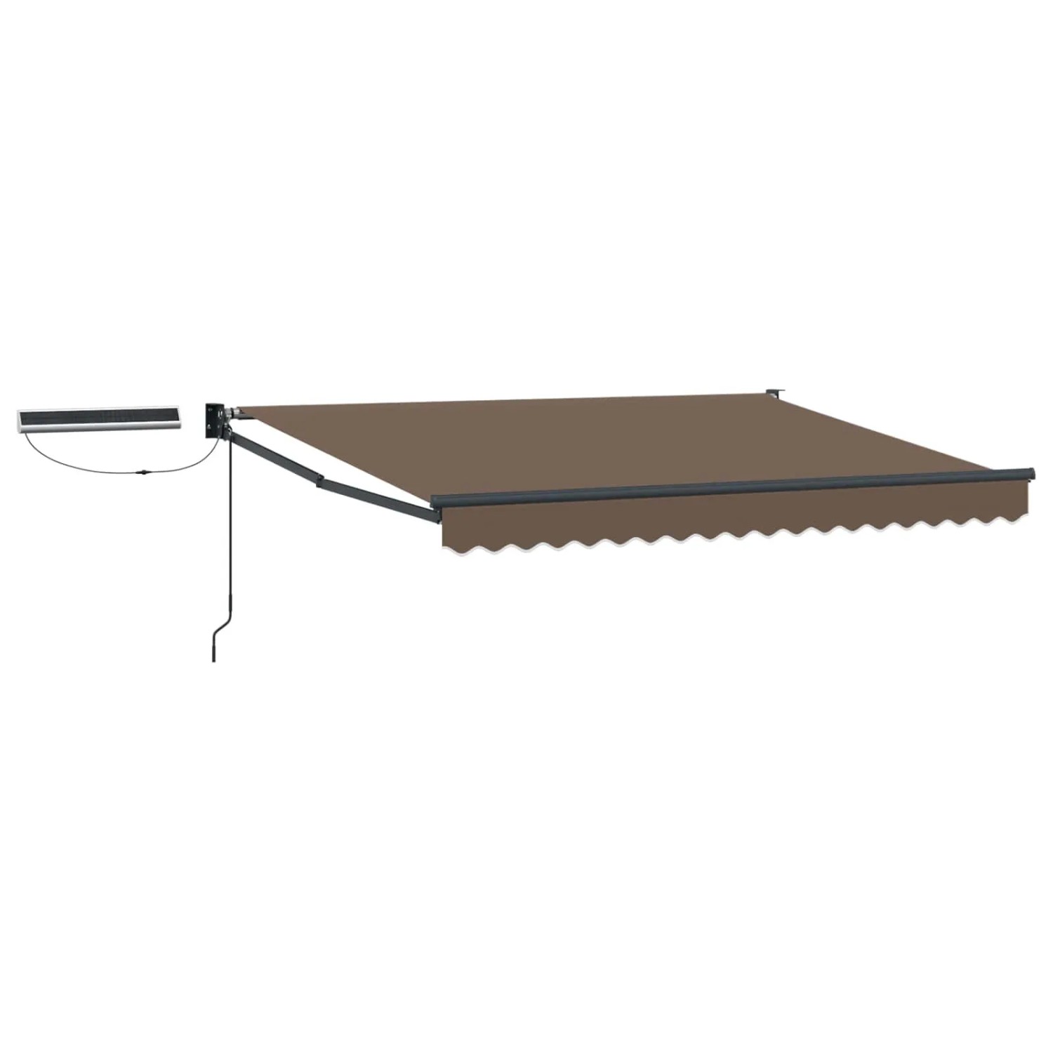 vidaXL Elektrische Ausziehbare Markise Taupe 3425885
