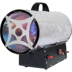 Rowi Gasheizer HGH 30000/5 R Inox mit Edelstahlgehäuse und Tragegriff.