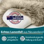 KARAT Schaffell Audrey in Dark Beige: Premium Lammfell aus Neuseeland mit Qualitäts-Siegel.