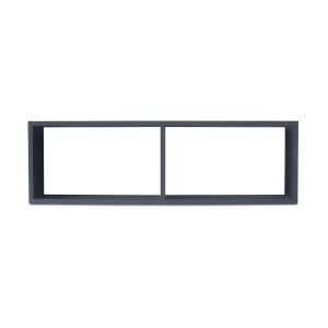 Coemo Wandregal COMPACT, Holz, 2 Fächer, Anthrazit. Vielseitig, erweiterbar, auch frei aufstellbar.