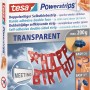 Tesa Powerstrips Deco Transparent, 16 Stück, für spurloses Befestigen von Deko-Artikeln.