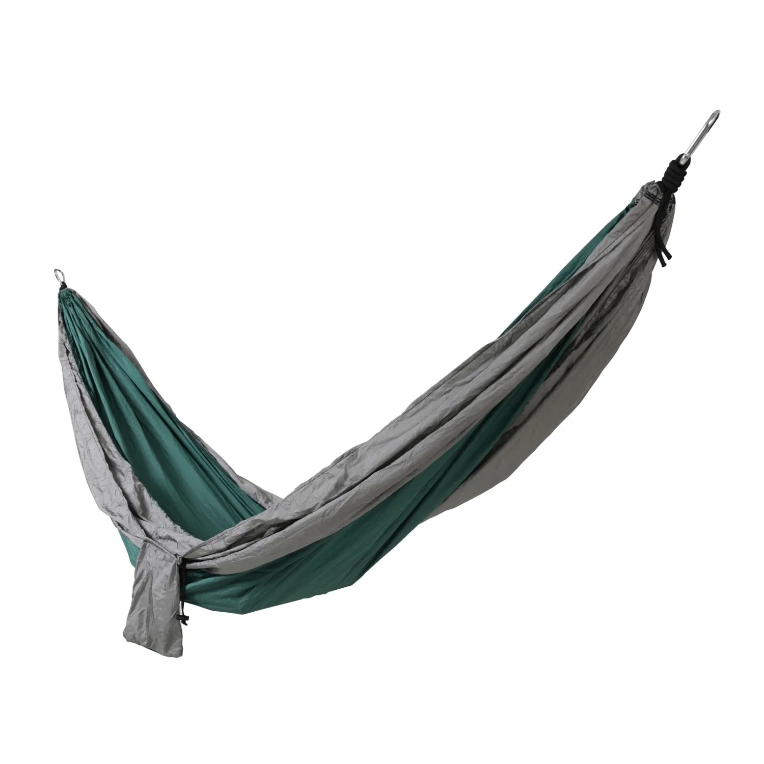 Grün-graue Svita Hängematte für 1-2 Personen, ideal für Camping und Outdoor.