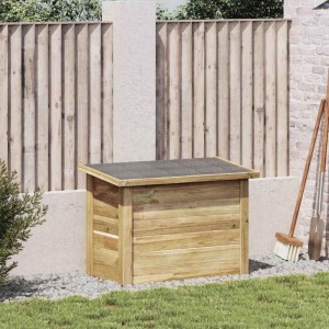 vidaXL Aufbewahrungsbox mit Speicher Natur 80 x 44,5 x 57,5 cm 42013042