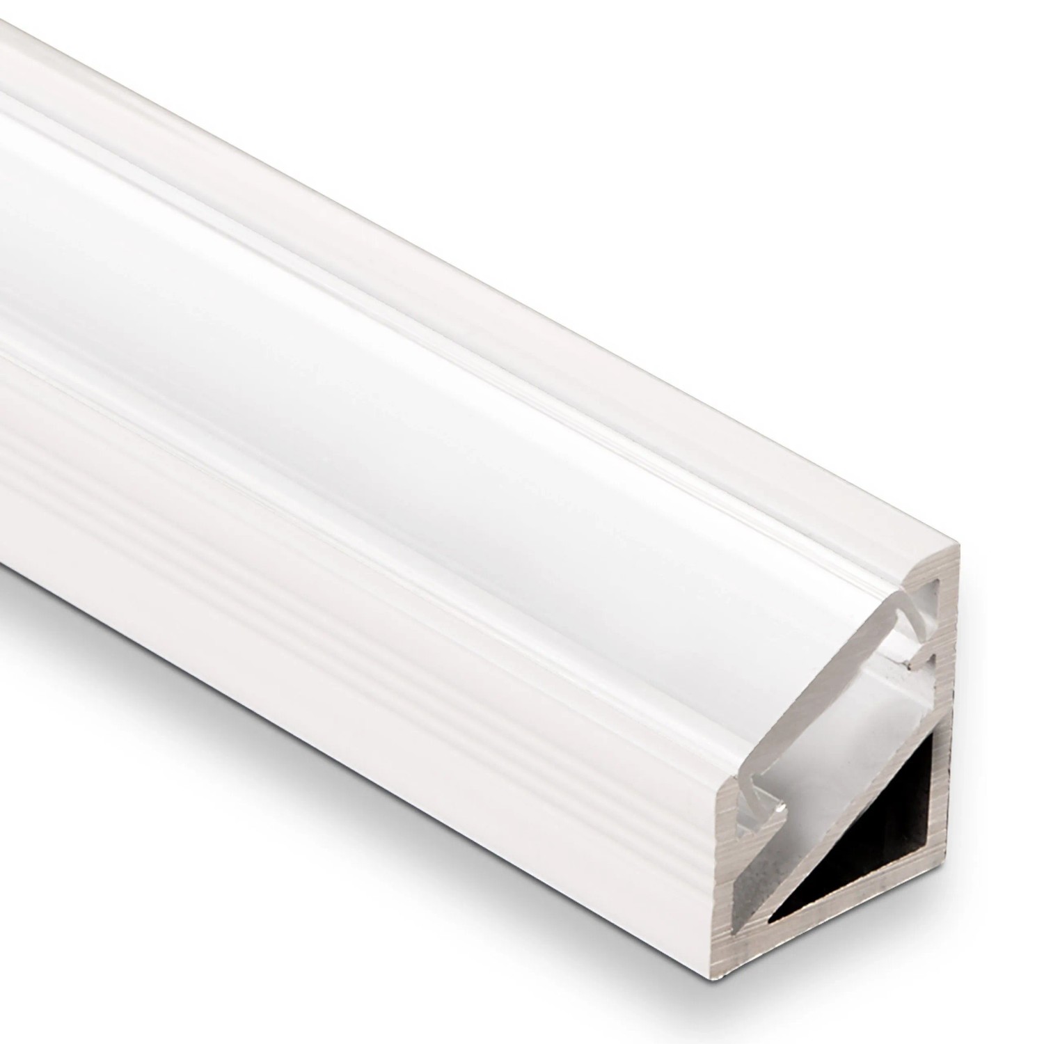 SOTECH LED Eck Profil 66 Weiß Opal 2m für LED Streifen
