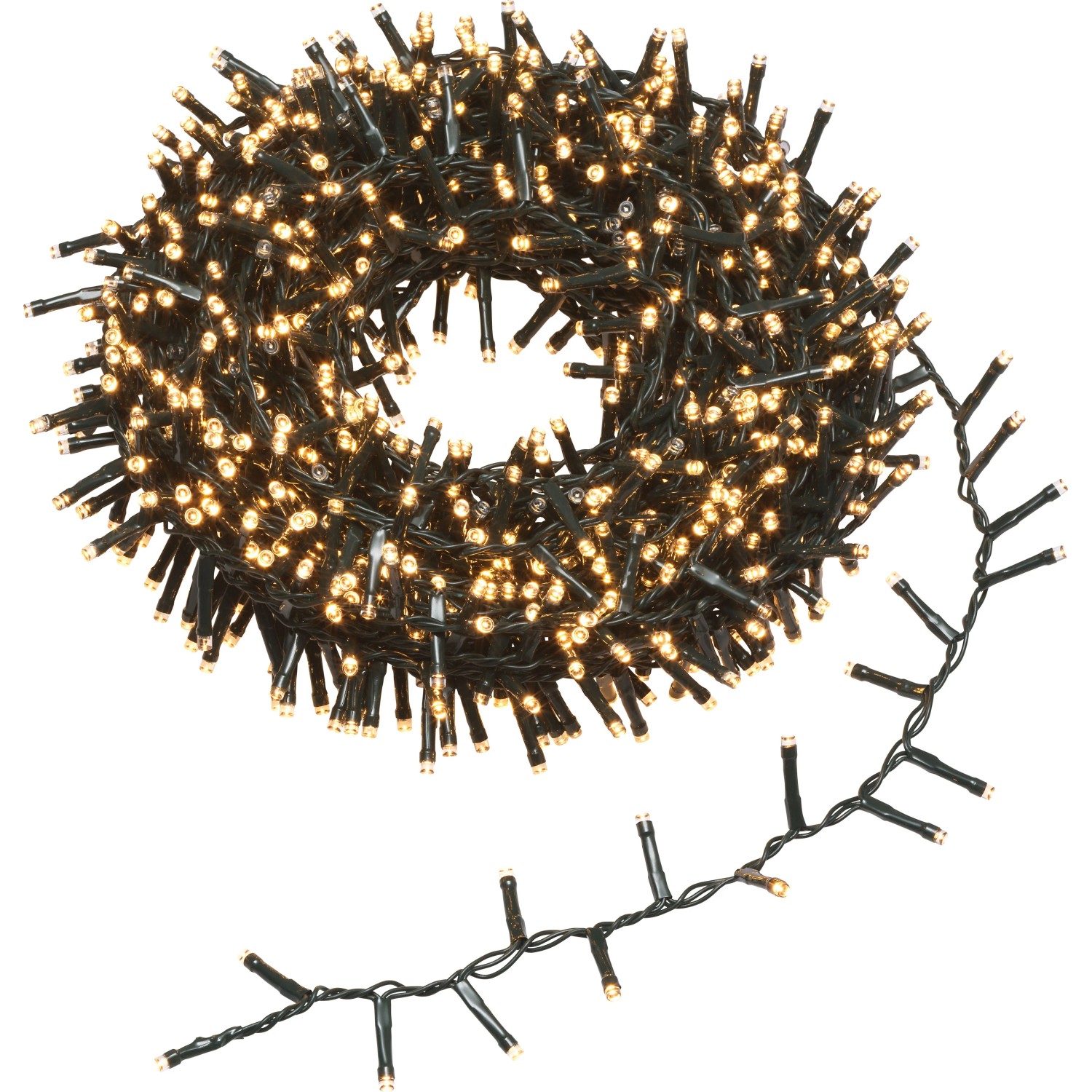 Außen-Lichterkette 1.000 LEDs Warmweiß