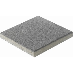 Terrassenplatte Vicenza Anthrazit, 40x40x5 cm, mit Natursteinkörnung für Terrassen und Wege.