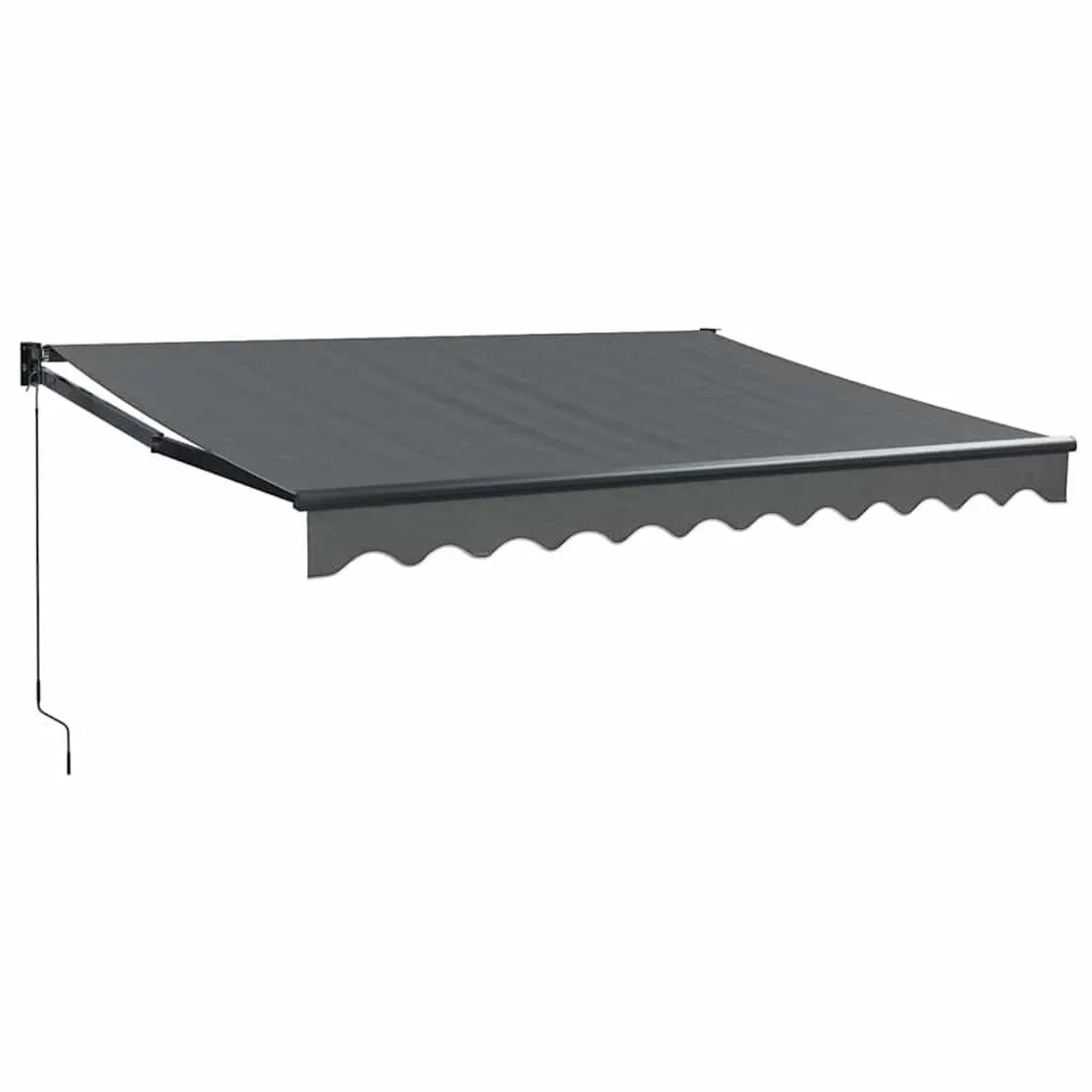 vidaXL Markise Einziehbar Anthrazit 3,5x2,5 m Stoff und Aluminium 3154462