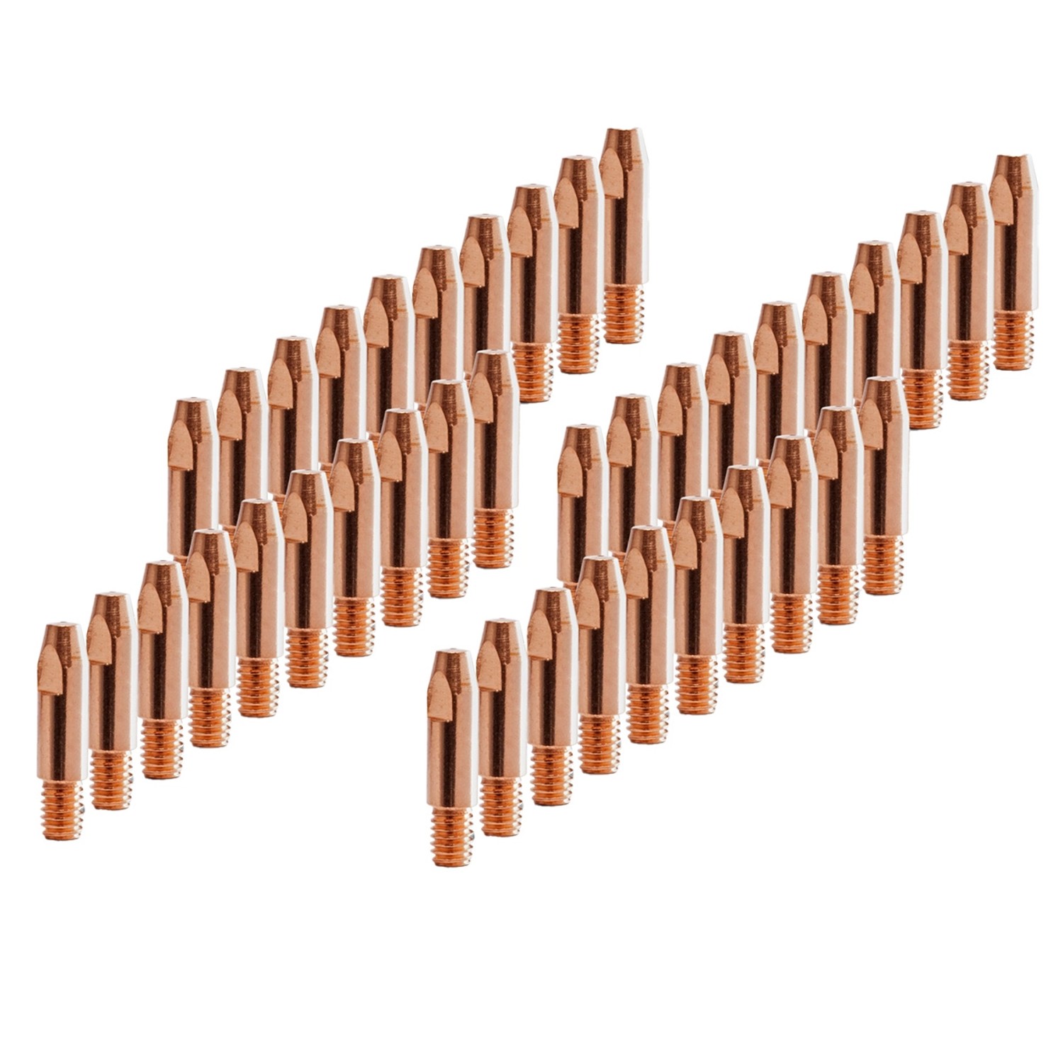 STAHLWERK Stromdüsen für Aluminium AK25 MB25 MIG MAG M6x28 10 mm 2er Set