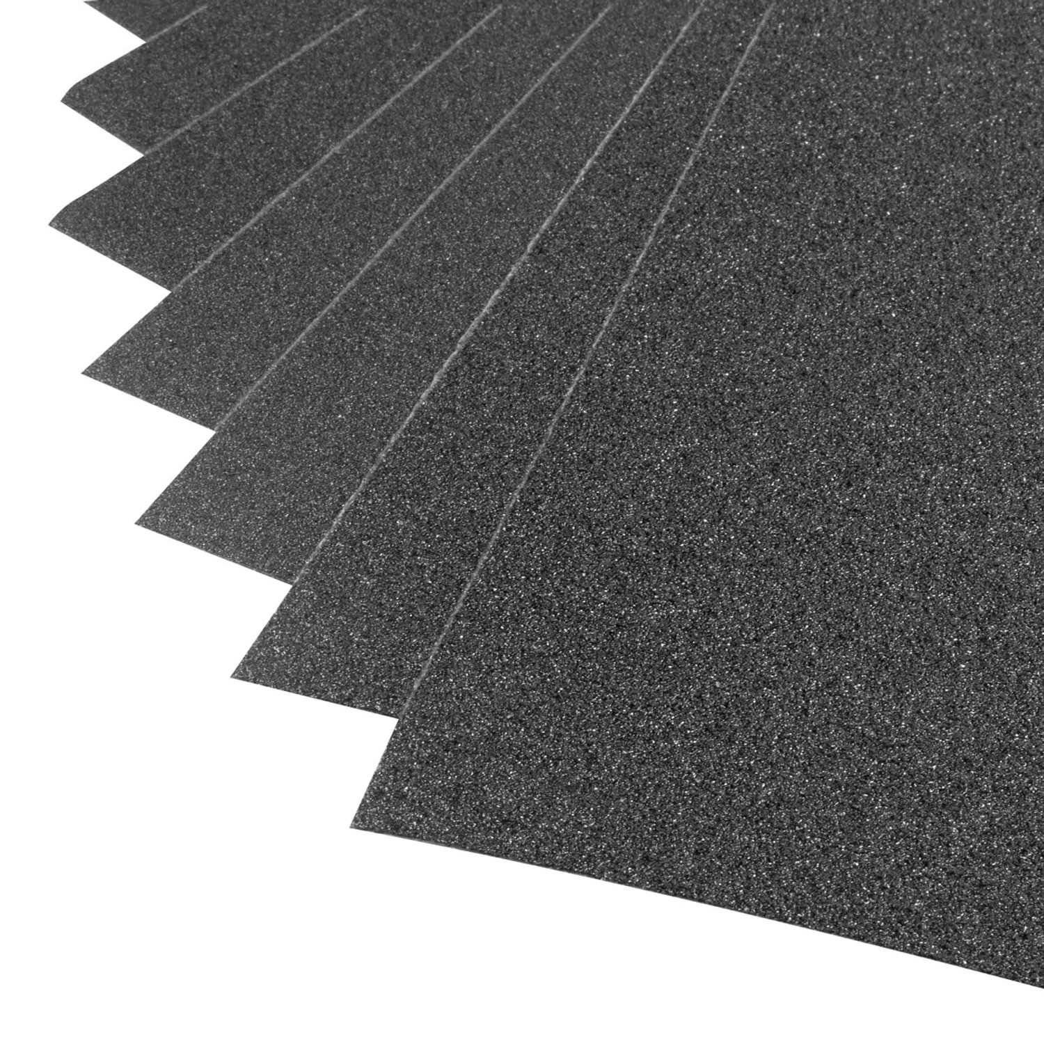 STAHLWERK Schleifpapier Set, 12-teilig, Siliziumcarbid, verschiedene Körnungen.