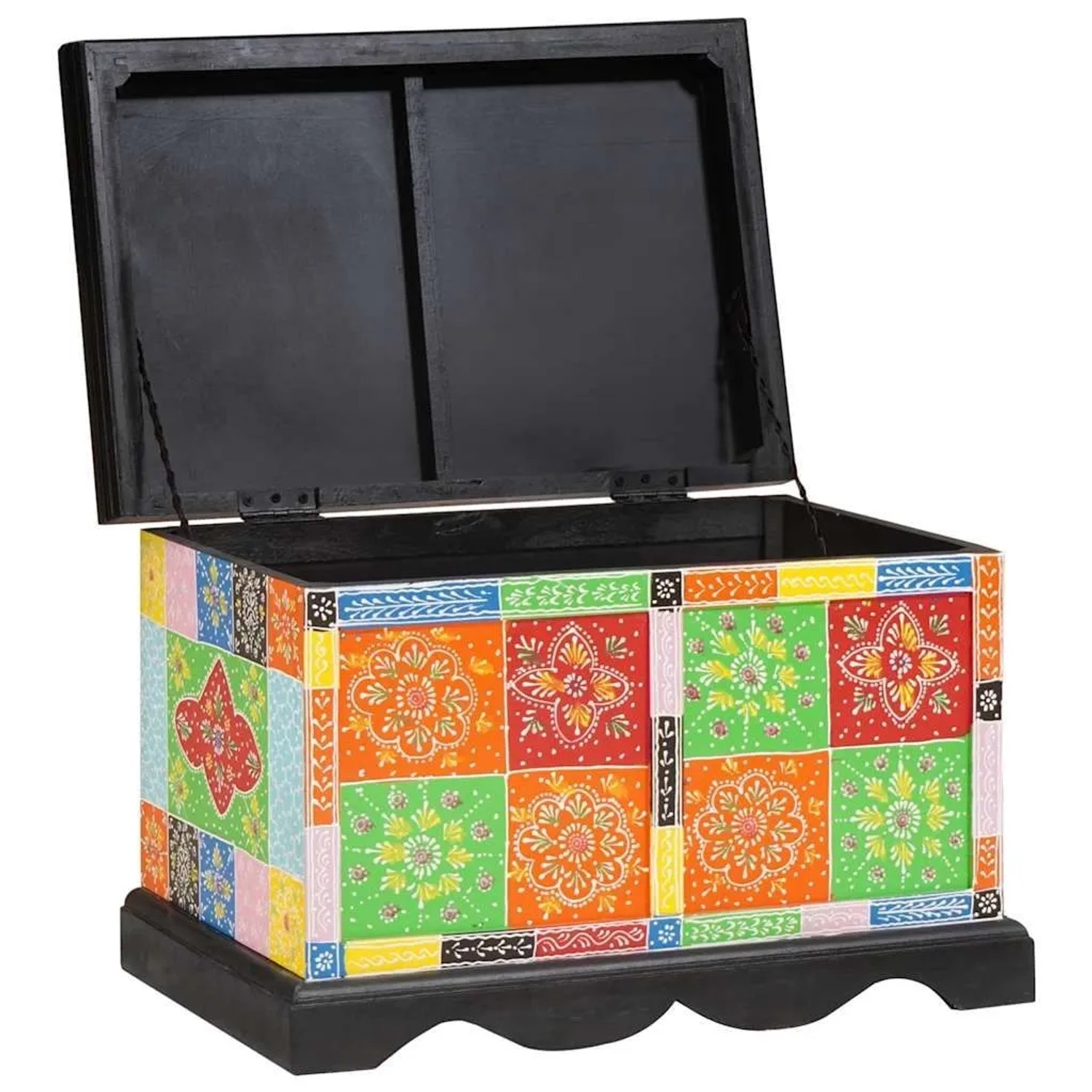 vidaXL Aufbewahrungsbox Mehrfarbig 60 x 40 x 40 cm Massivholz Mango 4017590