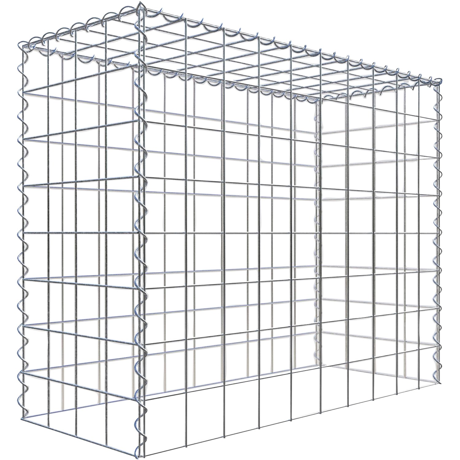 Gabiona Gabione-Anbaukorb Typ 3 80 x 100 x 40 cm Maschenw 10 x 10 cm