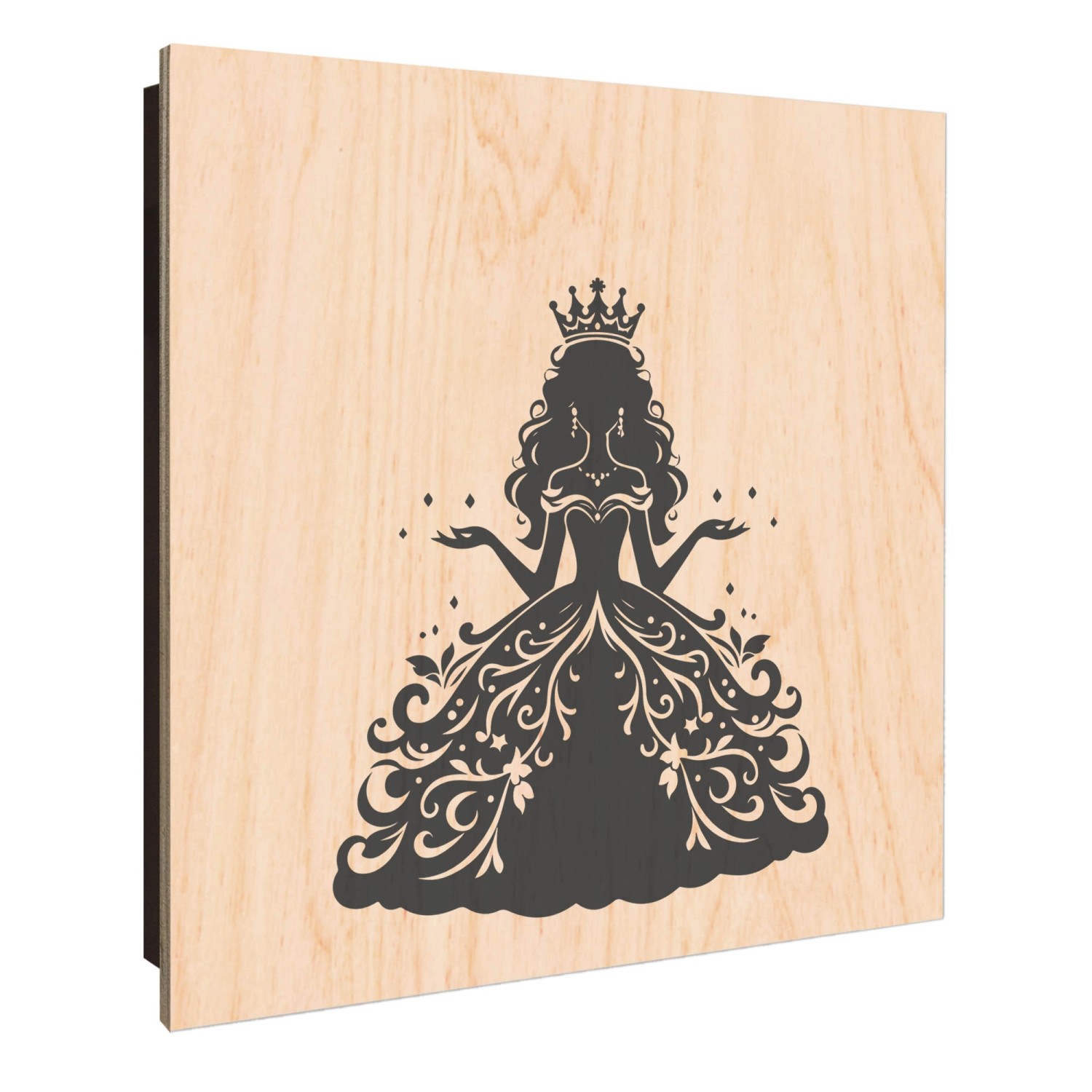 Banjado Großer Schlüsselkasten Holz 30x30cm Schwarz Scharnier Links 50 Hake günstig online kaufen