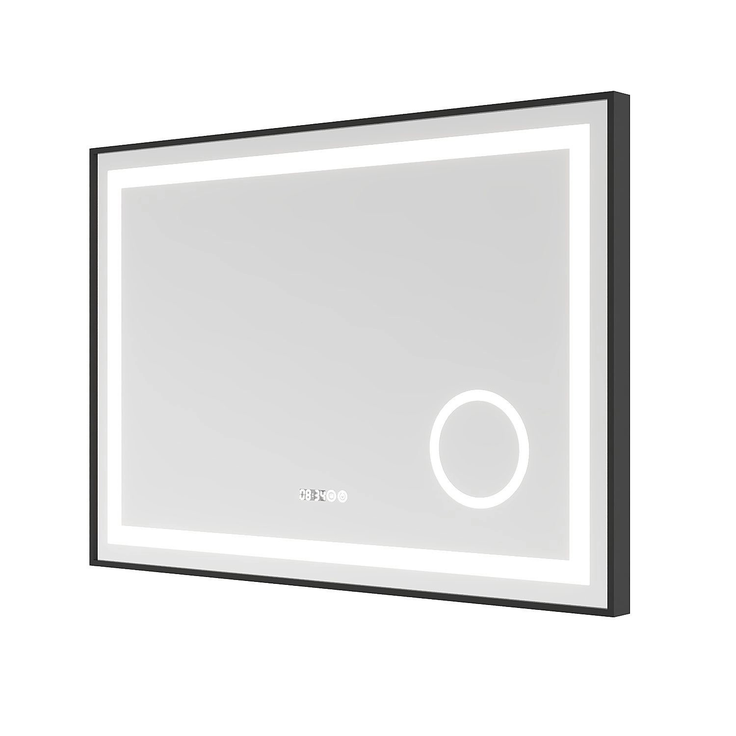 Aquabatos Badspiegel mit 3-fache Vergrößrung LED Spiegel 100 x 70 cm Wandsp günstig online kaufen