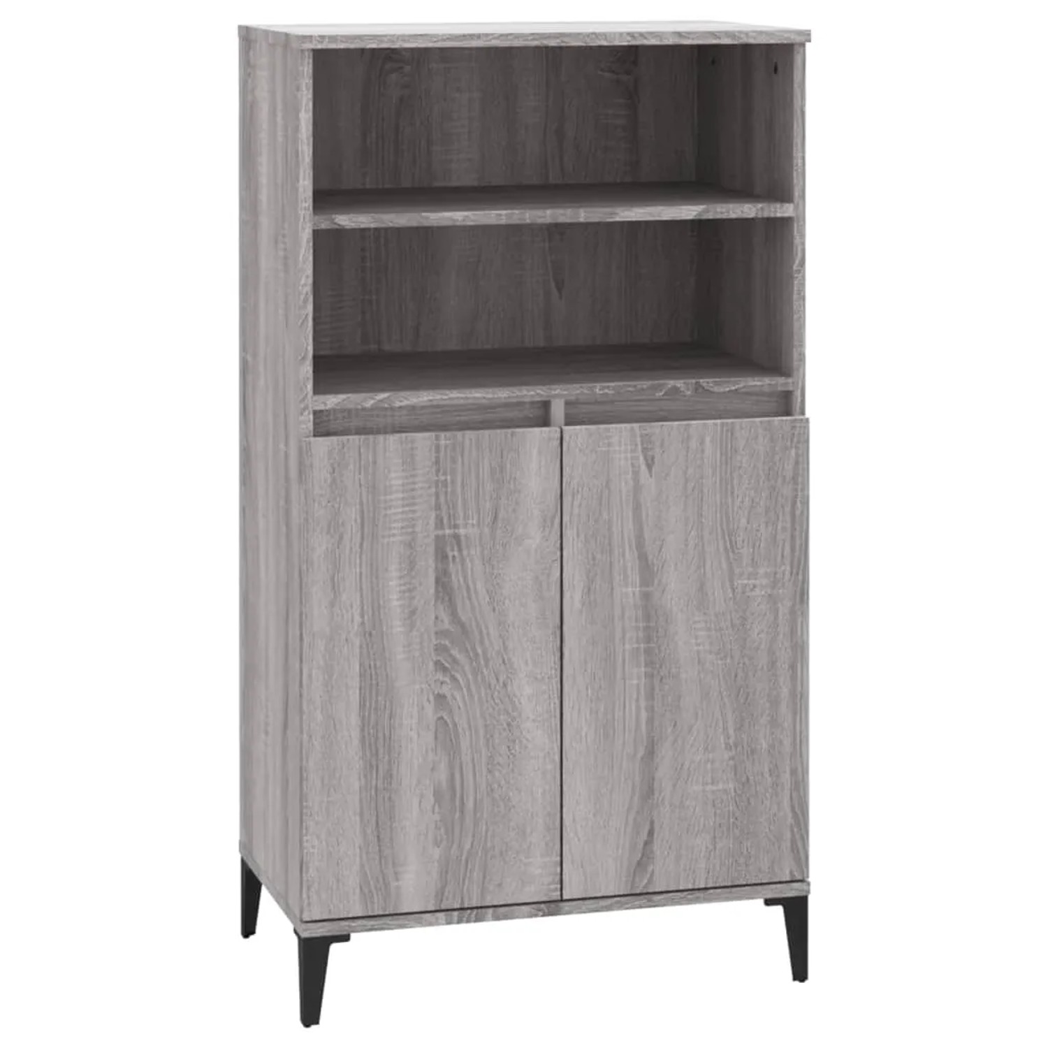 vidaXL Highboard Grau Sonoma 60x36x110 cm Holzwerkstoff 821234