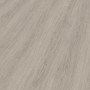 Wasserfestes, graues Egger NatureSense Aqua Laminat, 8 mm stark, mit Holzoptik.