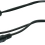 Schwaiger Audio Adapterkabel, 3,5 mm Klinke auf 2x 3,5 mm Klinkenbuchse, 20 cm, schwarz.