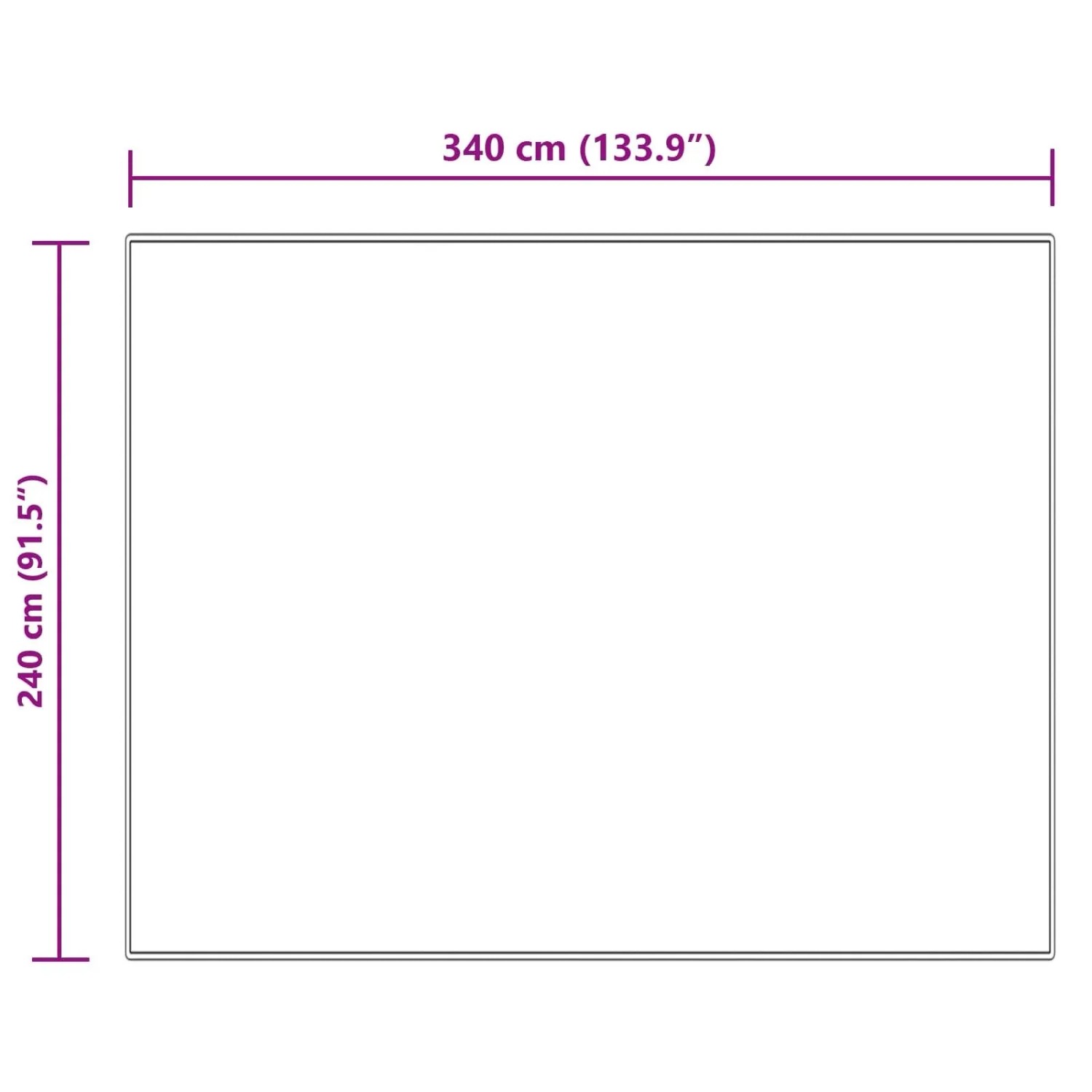 vidaXL Kunstschaffell Teppich Tafalla Creme 240 x 340 cm Polyester 42021508_10