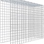 Gabiona C-Ring Anbaukorb, 80x100x30cm, Maschenweite 5x5cm, Drahtgitter für Gabionen.