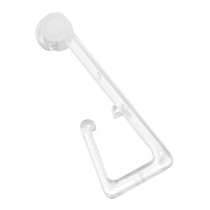 Gardinia Haken für Stoffösen, transparent, mit X-Gleiter und Rollen, 10er-Pack für Gardinenschienen.