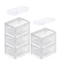 PROREGAL SuperSparSet: 5 transparente Euroboxen 24L mit Deckel, ideal zur Aufbewahrung und Lagerung.